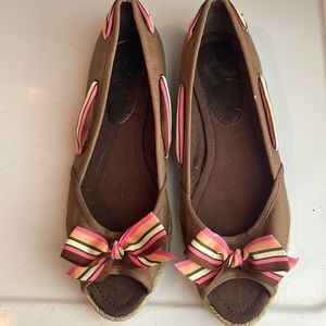 Report Open toe shoes brown women’s